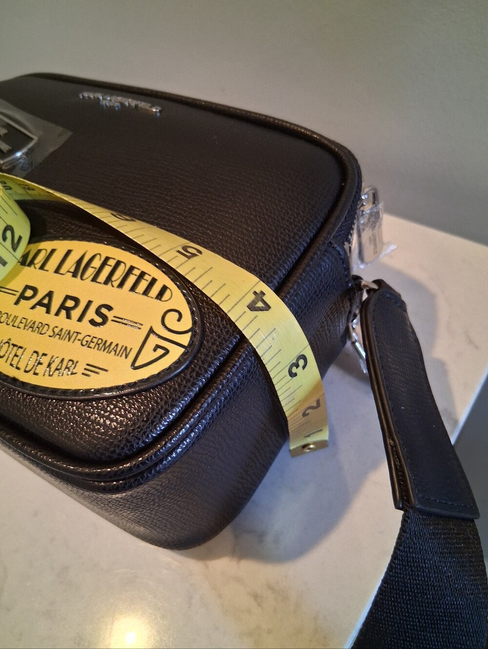 Karl Lagerfeld Double Zipper Black Bag - Picture 7 of 10
